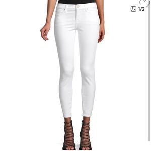 7 For All Mankind White ankle jeans